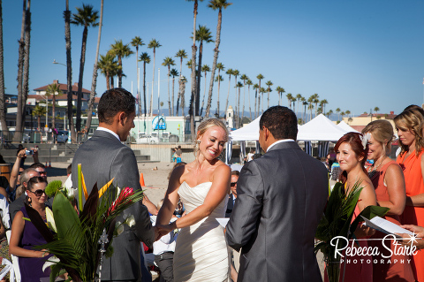 Santa Cruz beach wedding